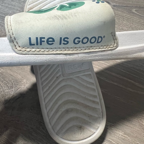 REEF Good Vibes Life Is Good Sandal- 9 - Picture 5 of 6